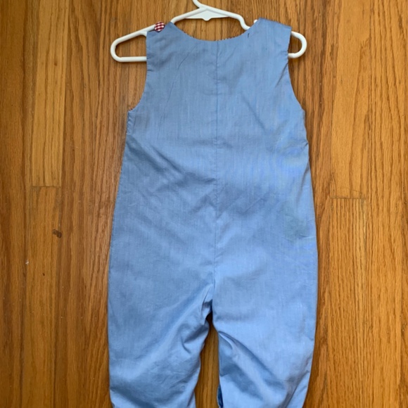 Baby Boys Smocked Holiday One-Piece - Picture 3 of 3